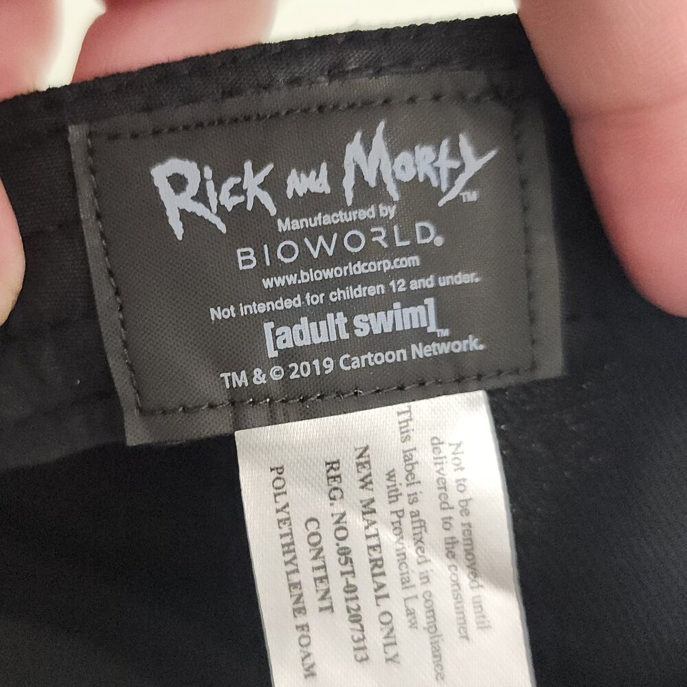 Bioworld Rick & Morty Portal Curved Snapback Hat Cap - Picture 9 of 10